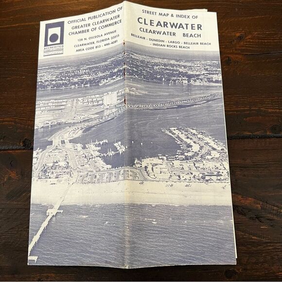 Clearwater Street Map and Index (1960’s ?) - Picture 1 of 2